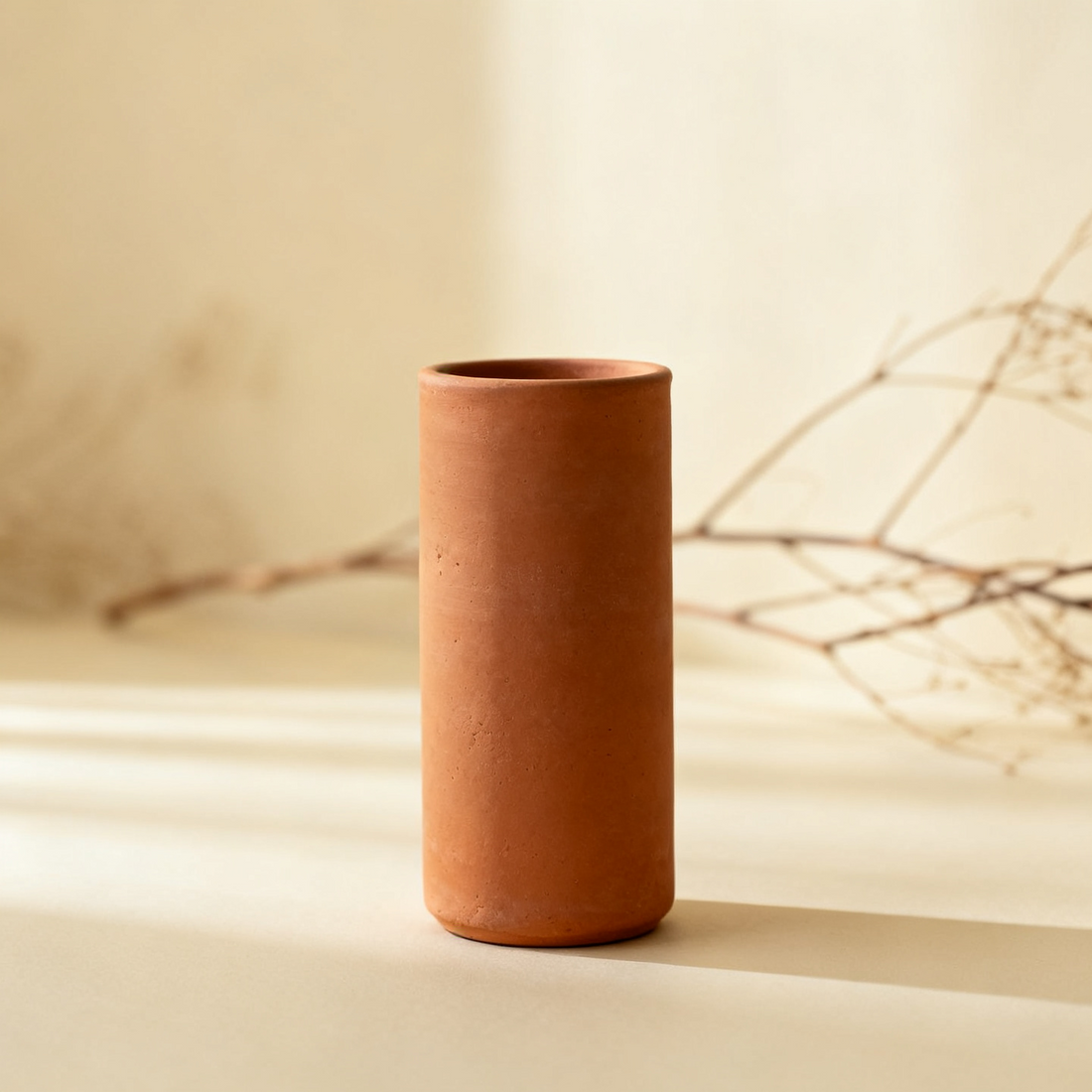 Vaso Cilindrico Terracotta